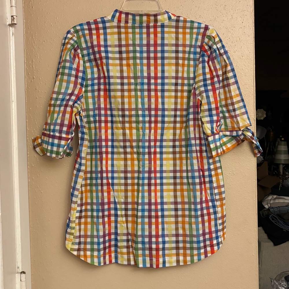 LaRoque Colorful Multi-Check Button-Up Shirt - Picture 8 of 11